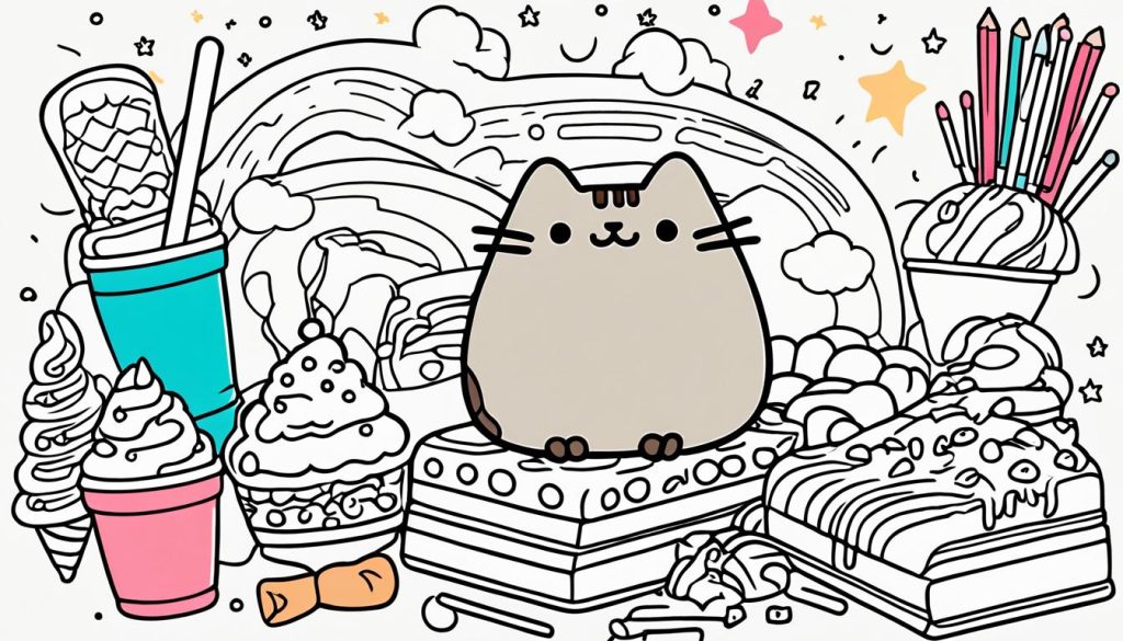 Pusheen coloring page portfolio Pusheen coloring page portfolio