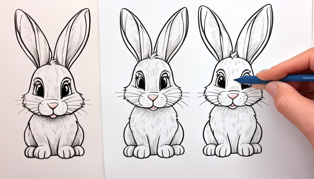 Rabbit Drawing Tutorial Steps