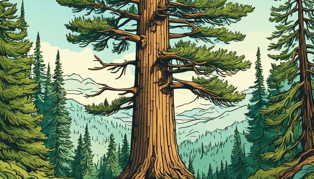 Realistic Pine Tree Illustration