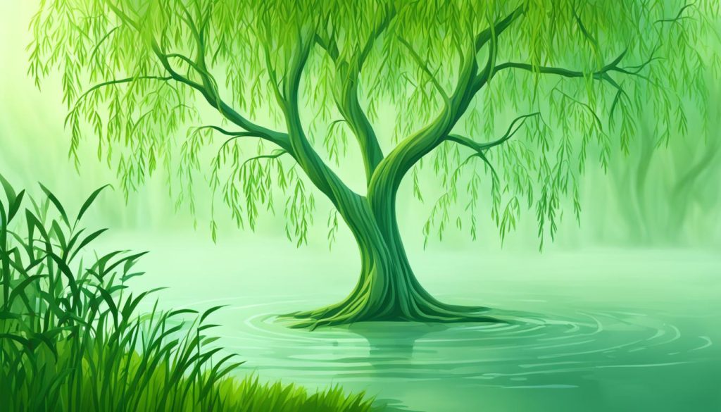 Realistic Willow Tree Illustration
