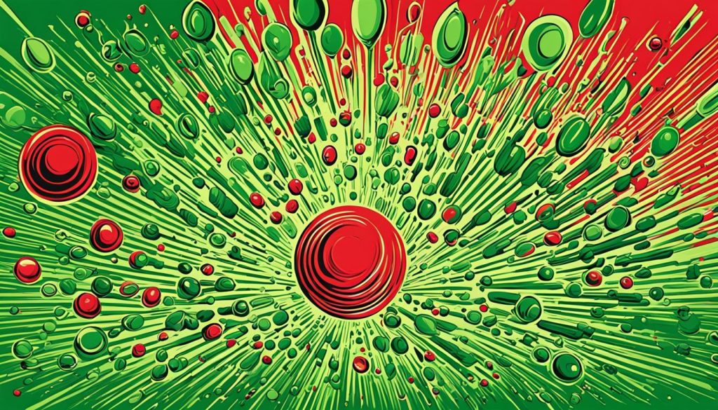 Red-Green Artistic Blend