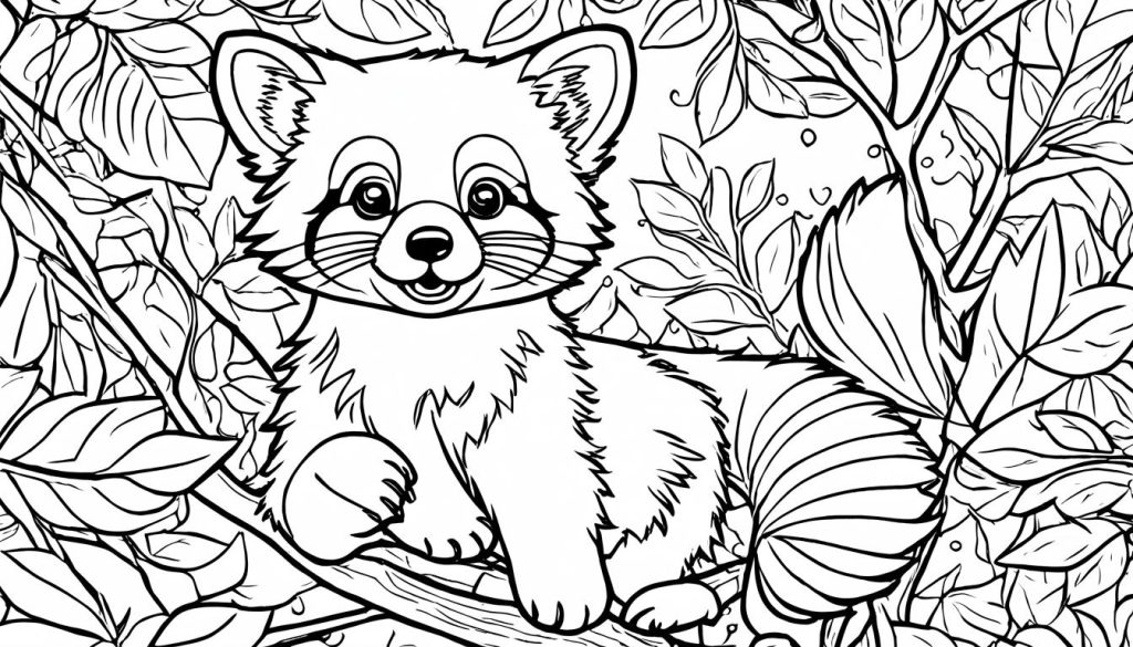 Red Panda Coloring Pages