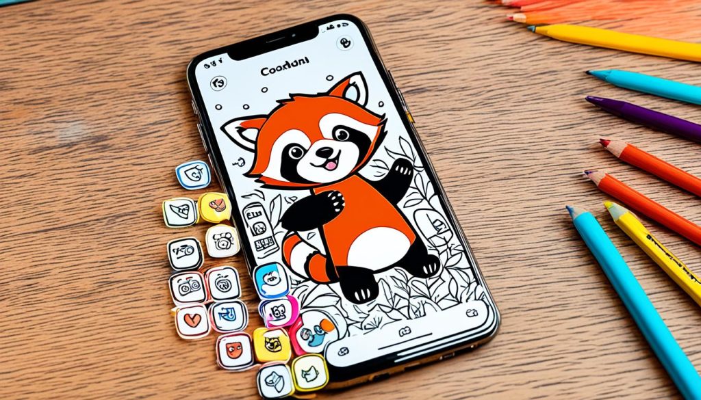 Red panda coloring page shared on social media