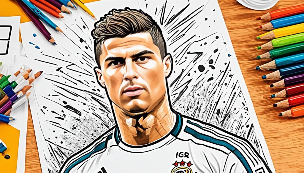 Ronaldo coloring images