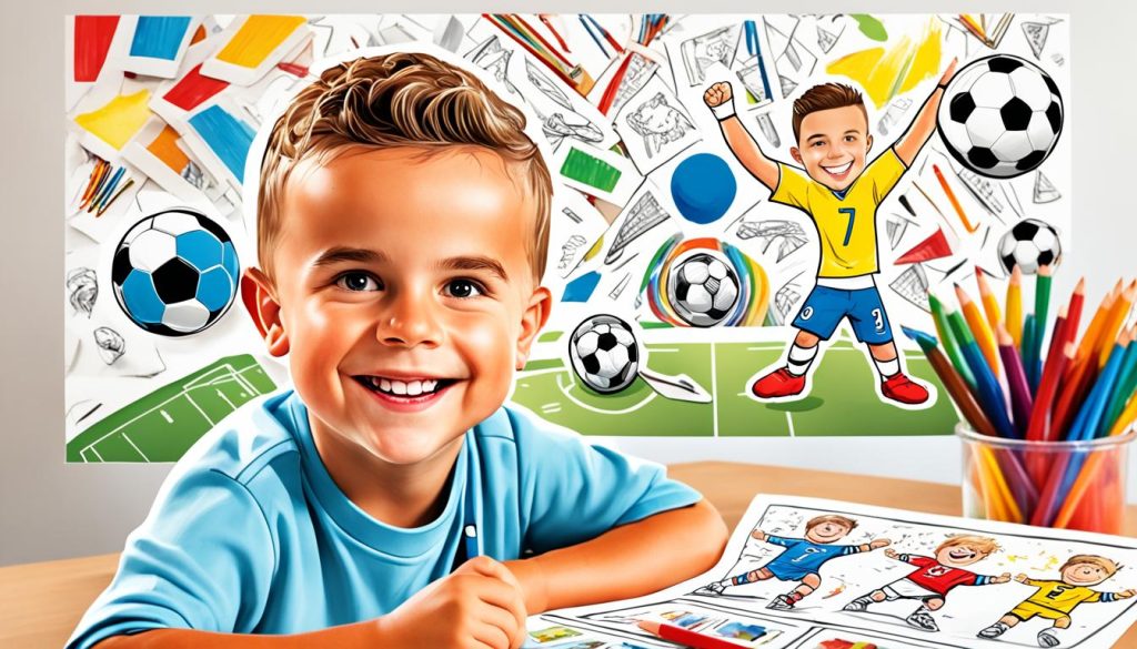 Ronaldo coloring pictures