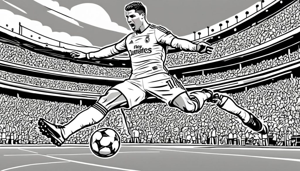 Ronaldo sketch coloring pages