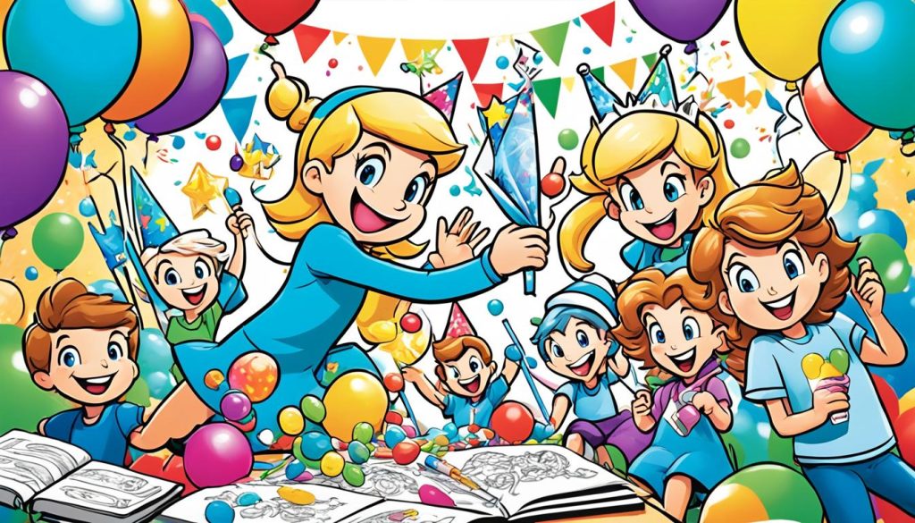 Rosalina color book party
