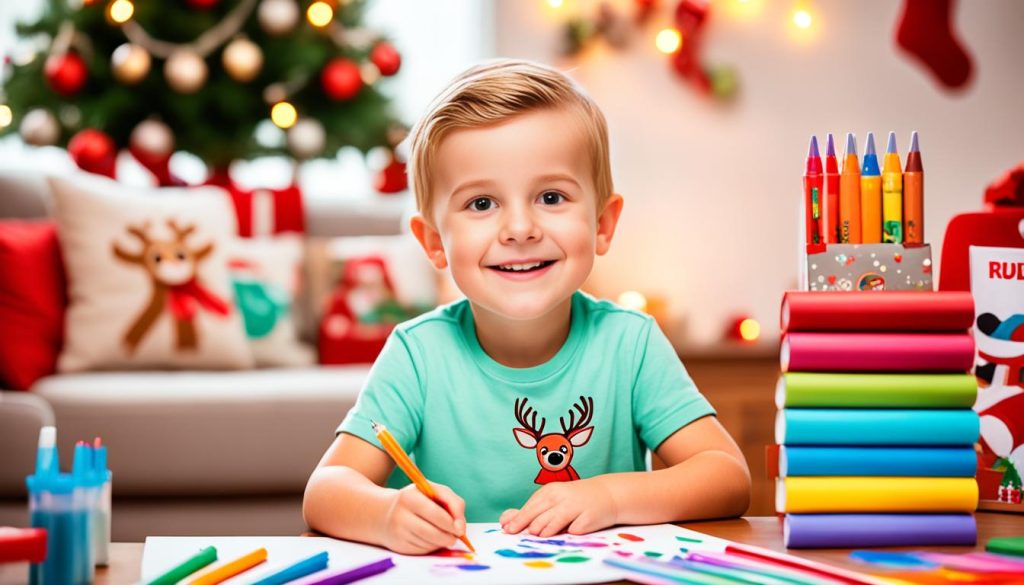 Rudolph Christmas coloring book