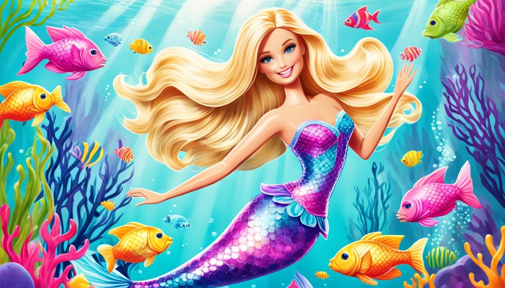 Sample of Barbie Mermaid Drawing