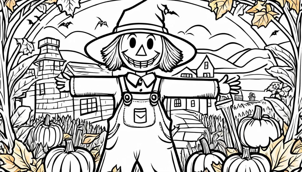 Scarecrow Coloring Book