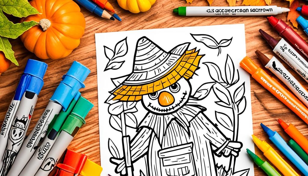 Scarecrow art print activities
