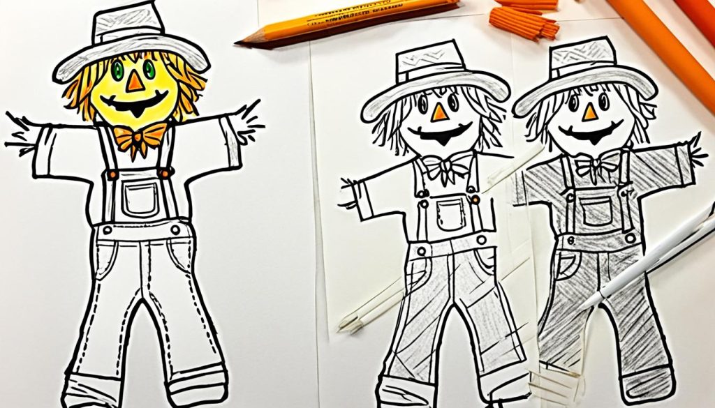 Scarecrow drawing tutorial
