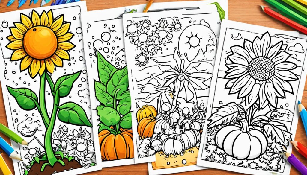 Seasonal Plants vs Zombies coloring pages printable