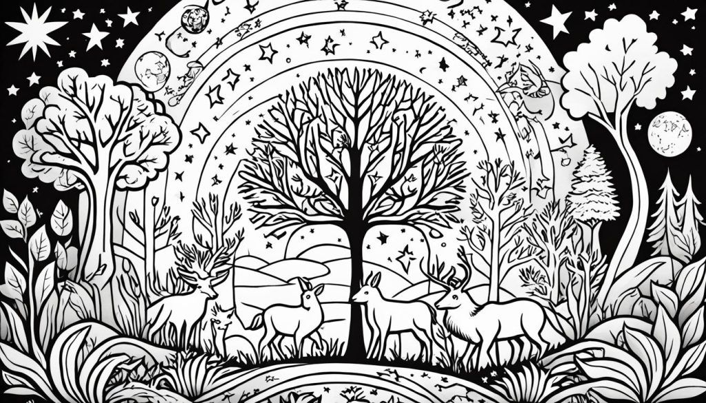 Shadow coloring sheet