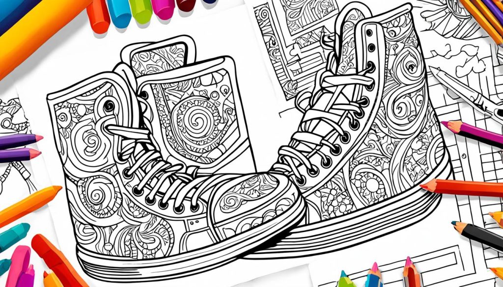 Shoe Design Coloring