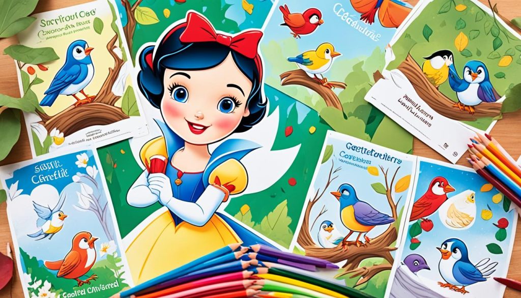 Snow White Coloring Activity