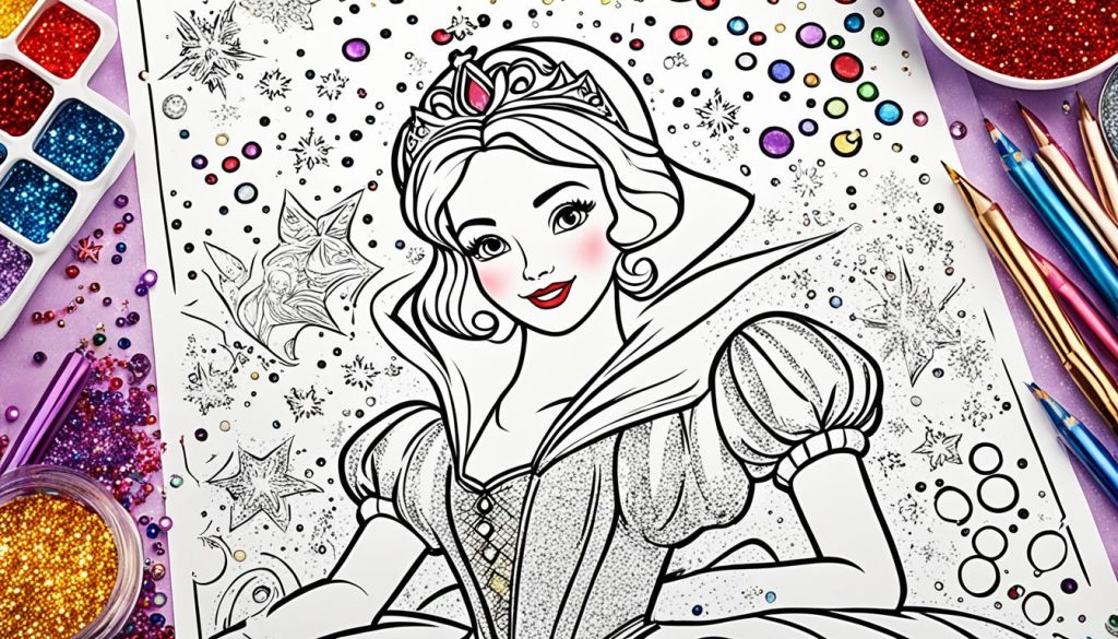 Snow White coloring craft ideas
