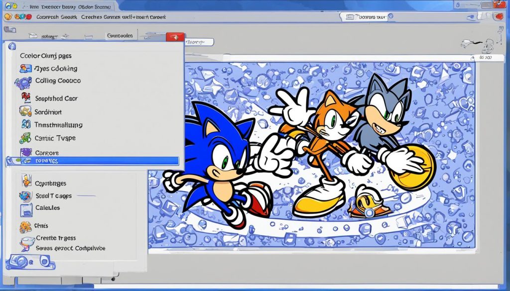 Sonic 2 coloring pages online