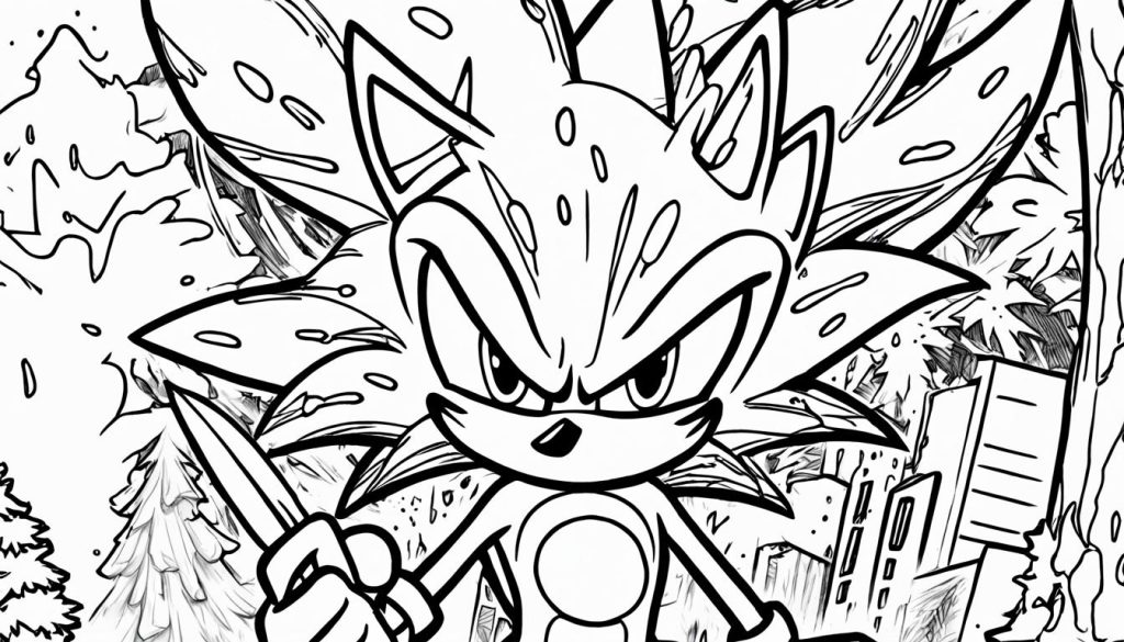 Sonic Exe coloring book