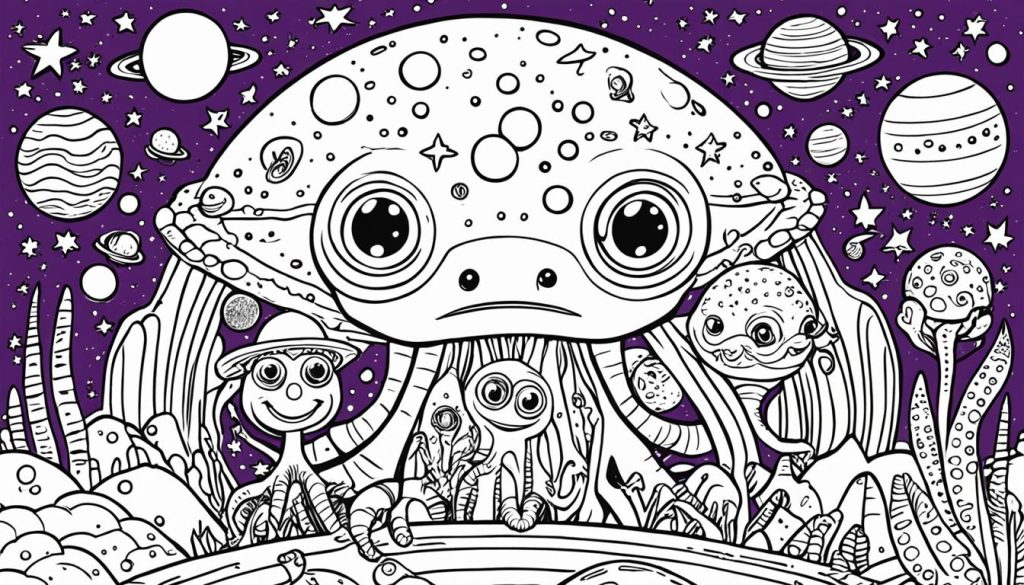 Space Coloring Sheets