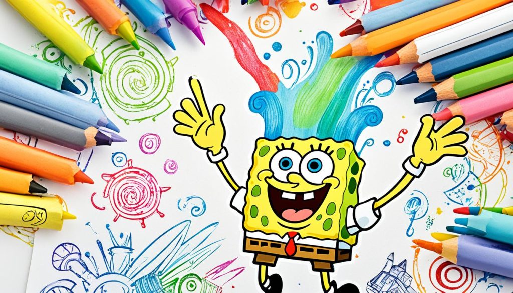 SpongeBob coloring tips