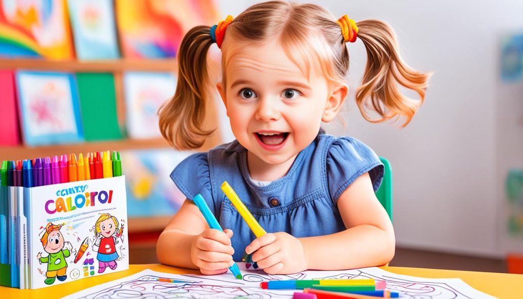 Toddler Enjoying Coloring Activity
