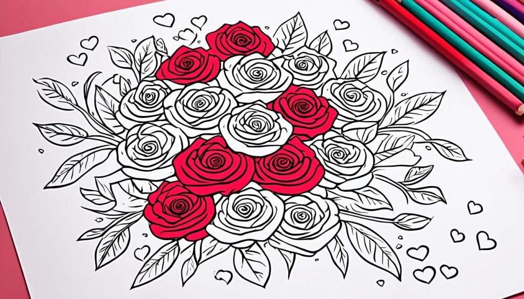 Valentine’s Day Inspired Coloring Pages