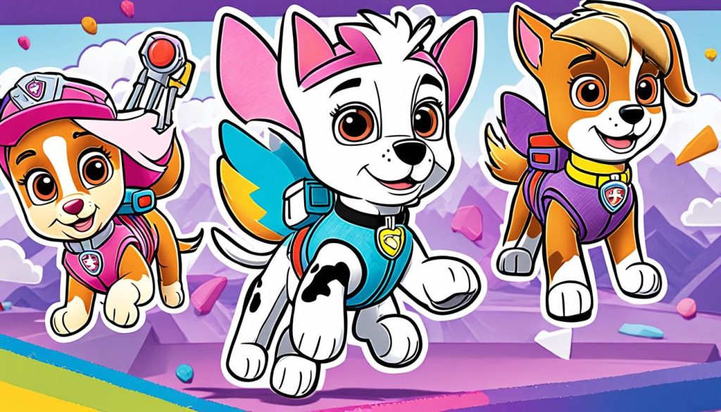 Variety of Skye Paw Patrol Coloring Sheets
