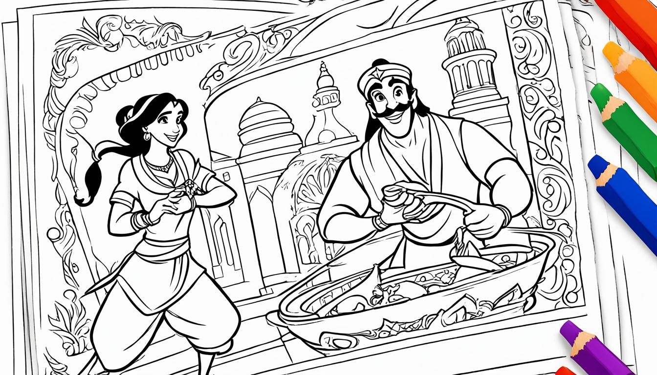 aladdin coloring pages