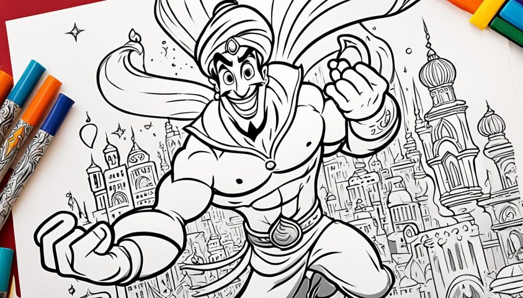 aladdin coloring sheets