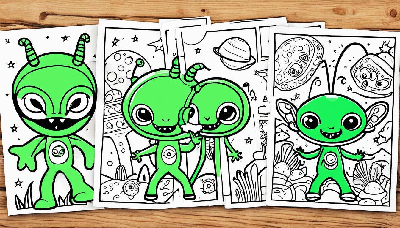 alien coloring pages