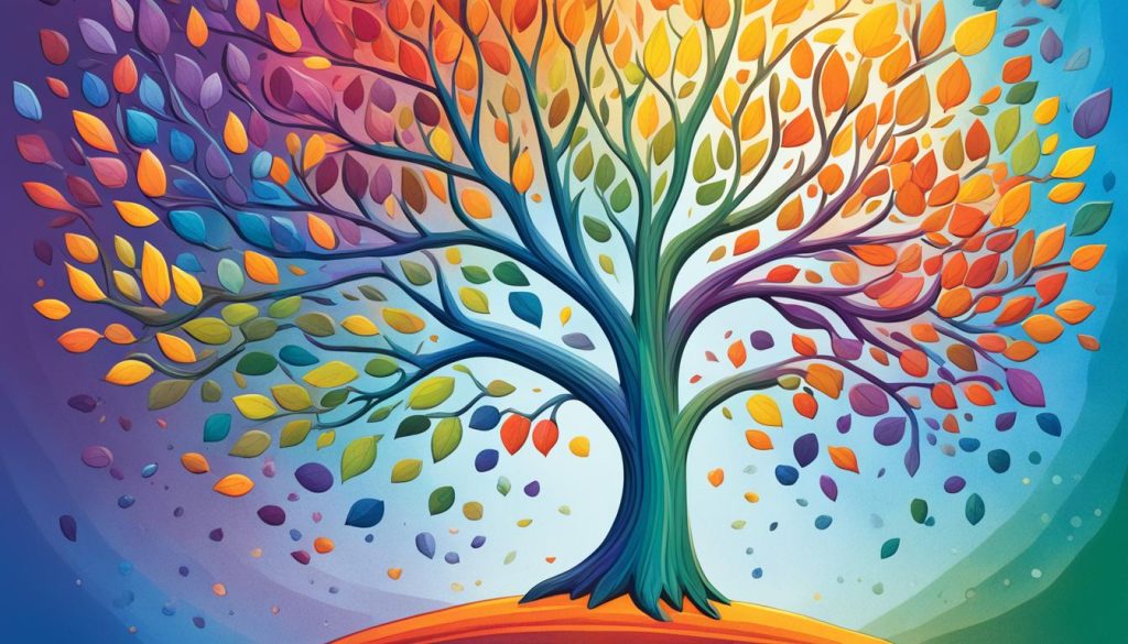 art color guide for drawing trees