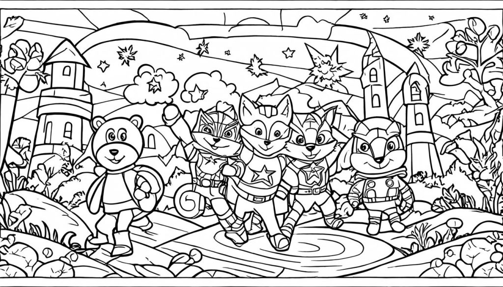 assortment of printable coloring sheets for children