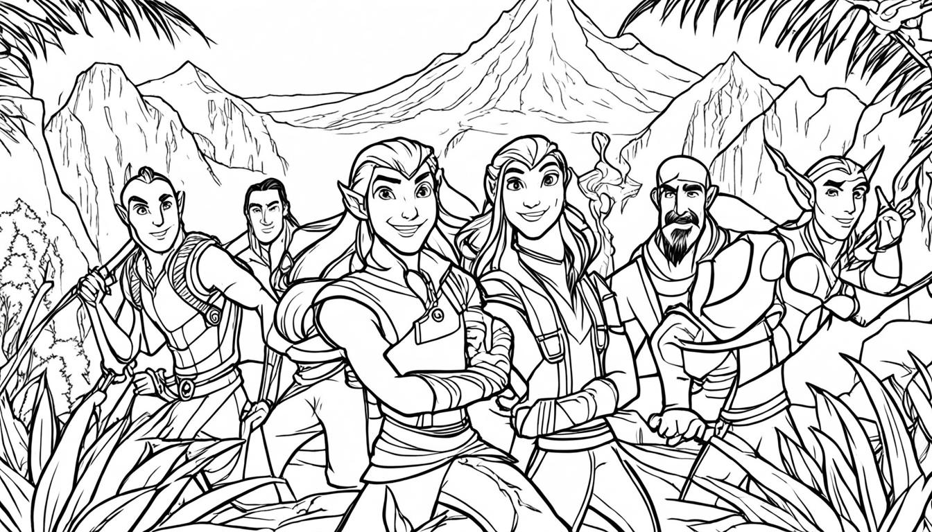 avatar coloring pages