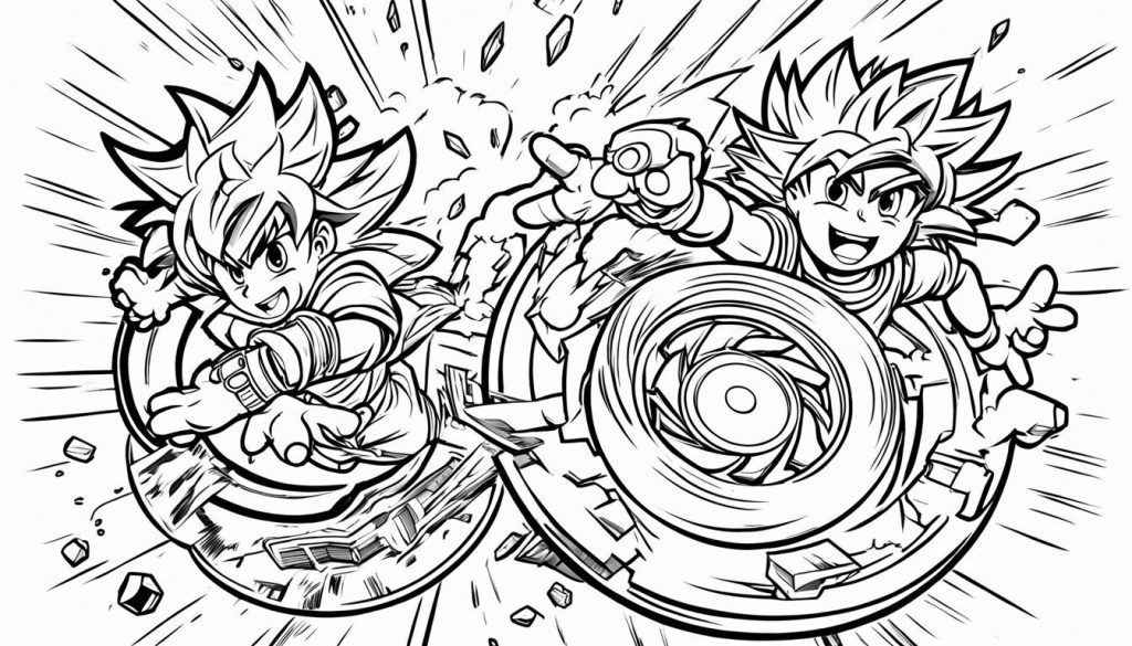 beyblade coloring pages sample