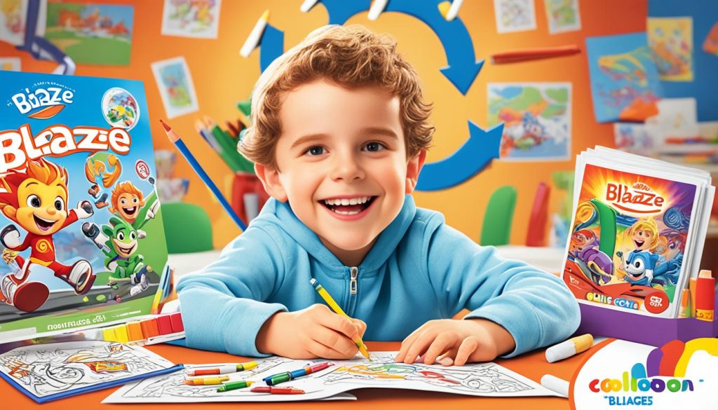 blaze coloring pages for kids