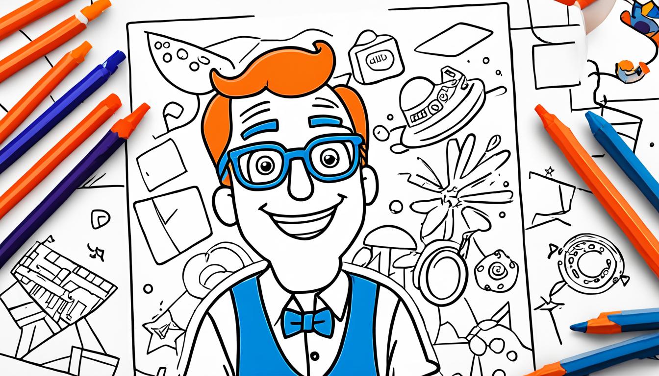 blippi coloring pages