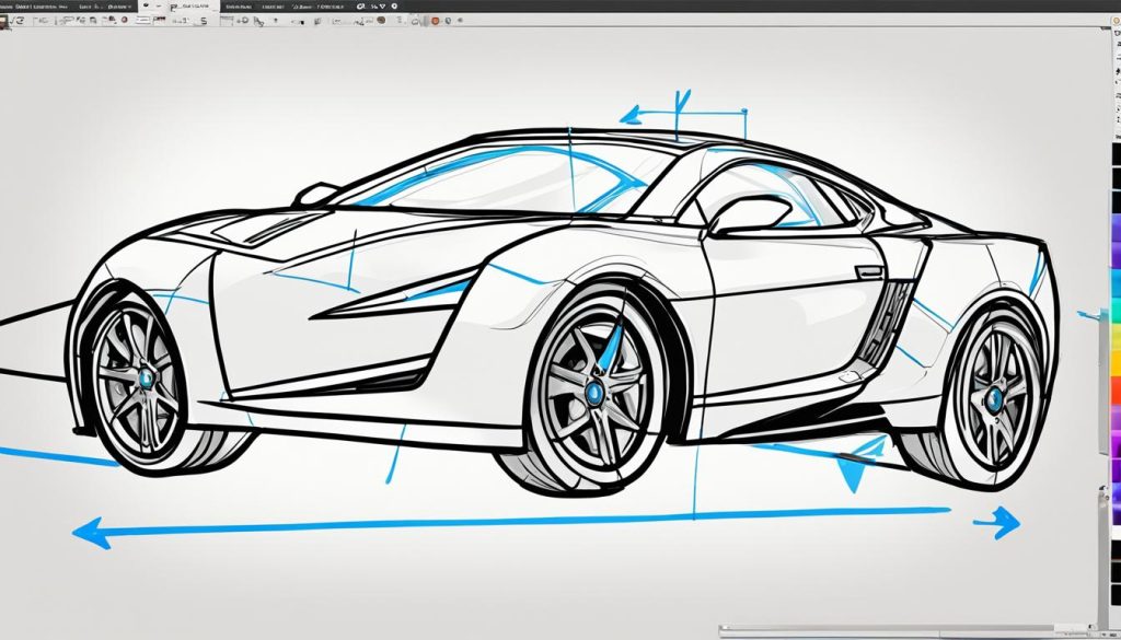 car drawing techniques