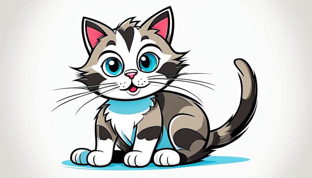 cartoon cat drawing