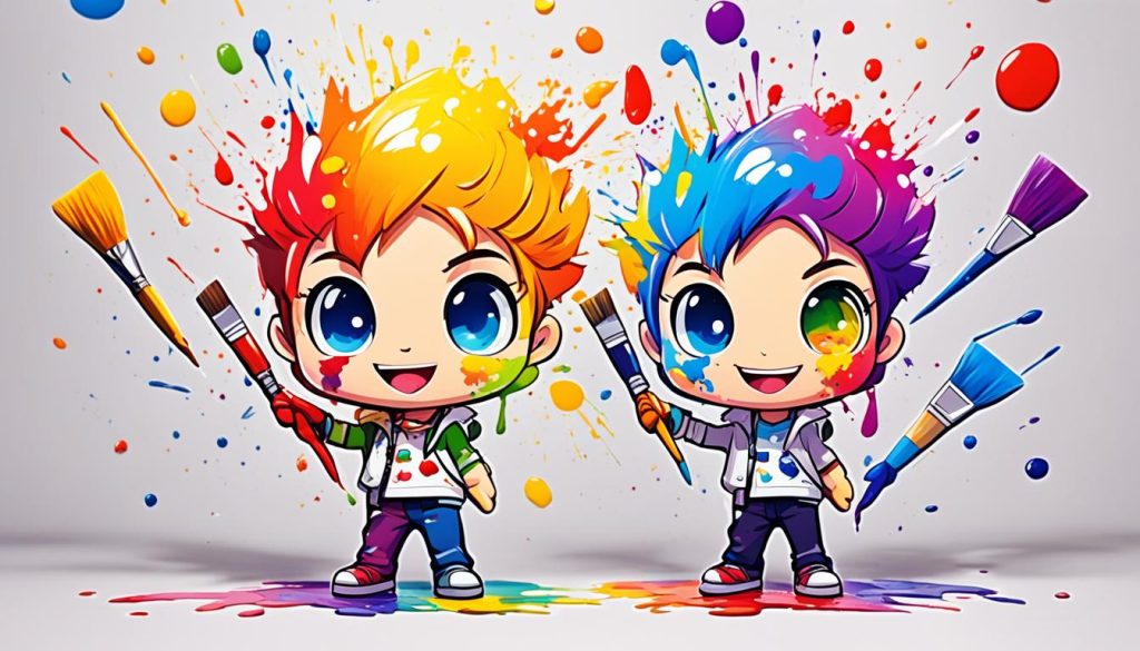 chibi art coloring tips