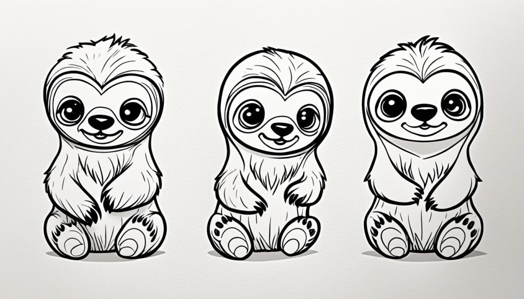 cute sloth drawing tutorial