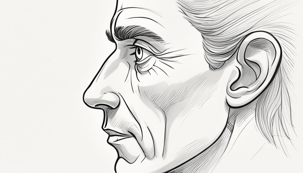 draw a nose from the front