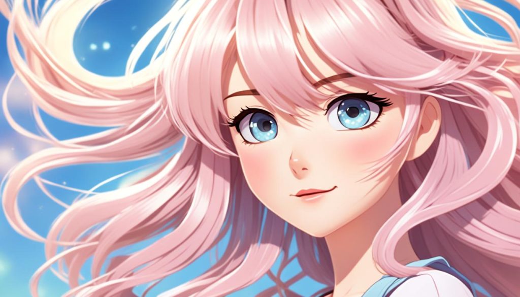 drawing anime girl hair