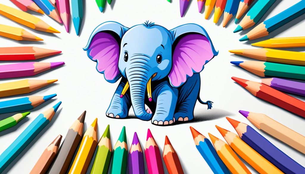 drawing supplies for elephant art