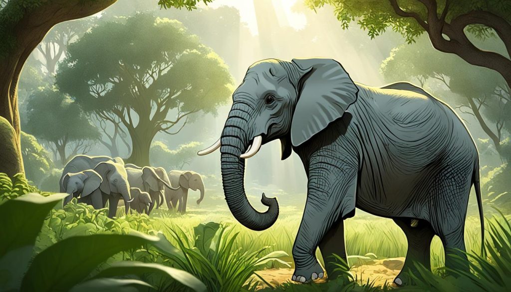 elephant drawing color guide