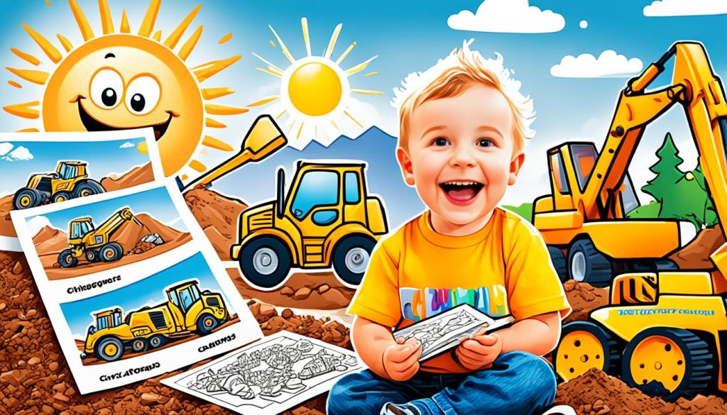 excavator coloring book for kids