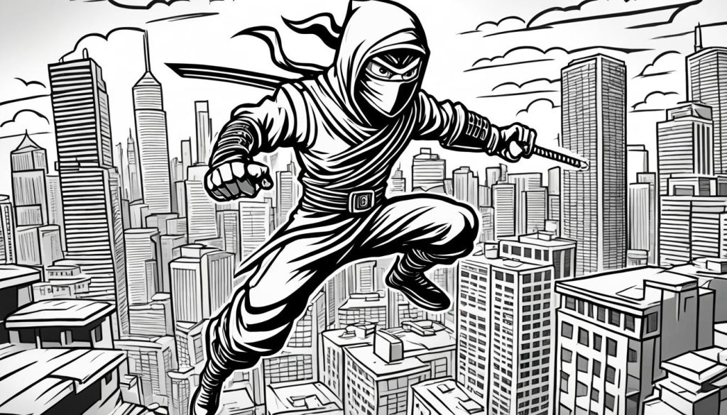 exclusive ninja coloring pages