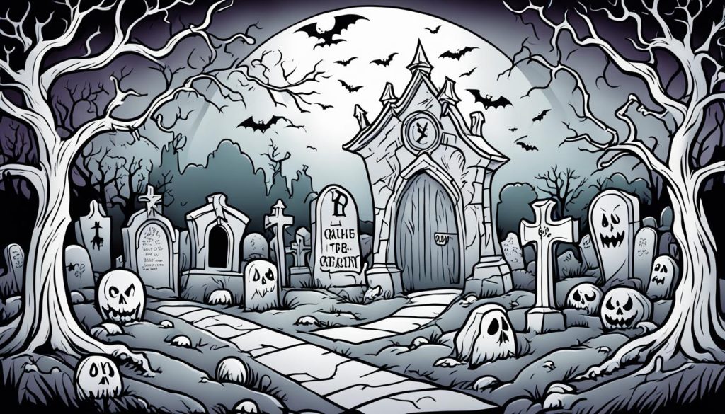 frightening color page printables