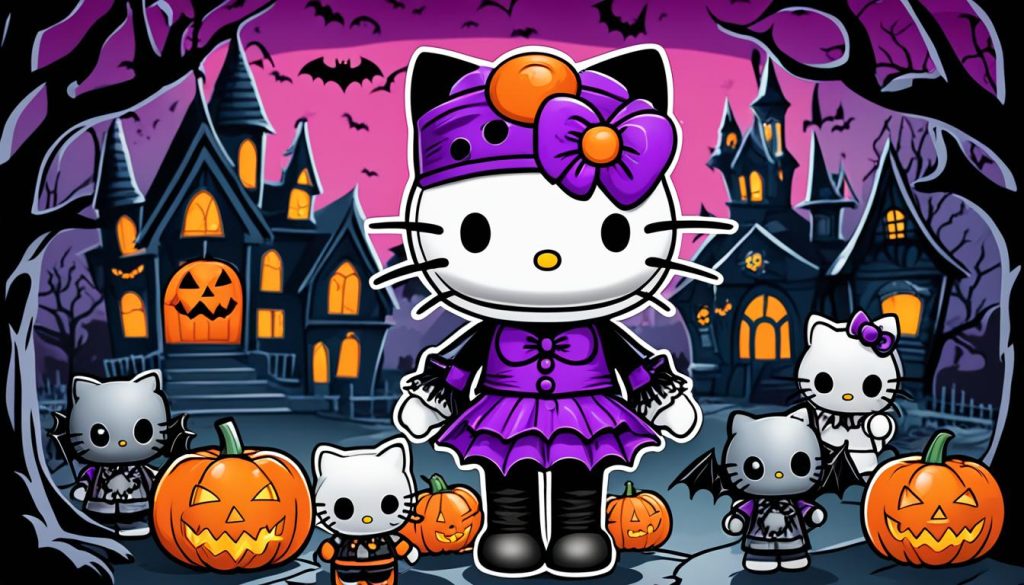 hello kitty halloween print