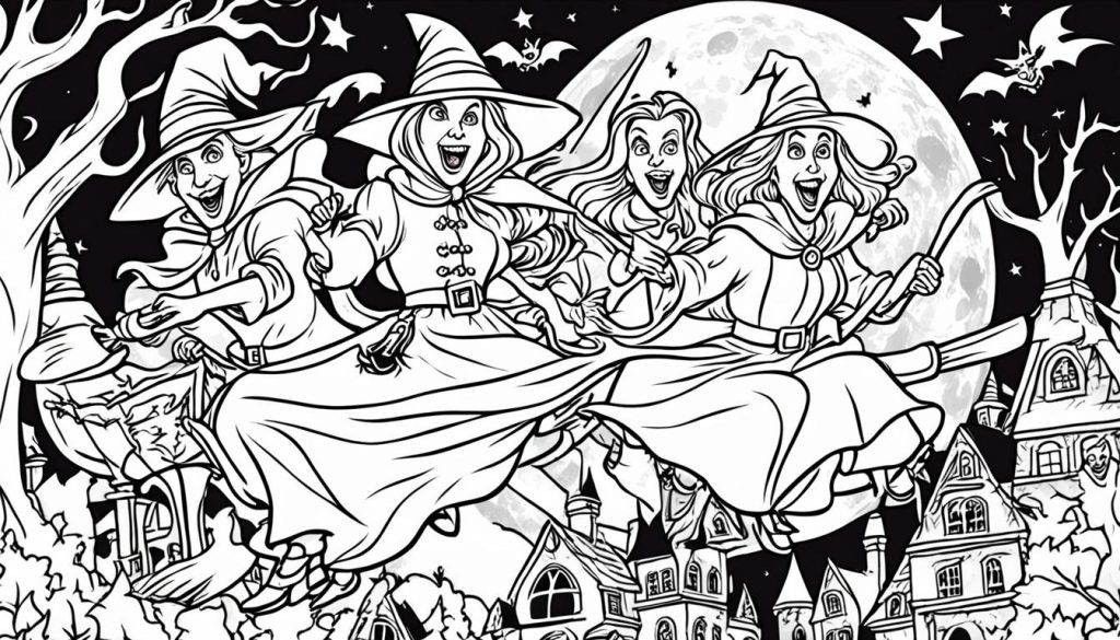 hocus pocus coloring pages